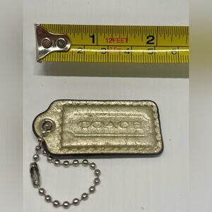 COACH Hangtag, Gold & w/silver ball chain